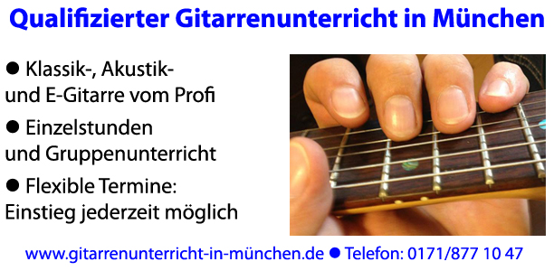 gitarrenlehrer münchen